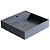 Doka Cuba de Apoio Quadrada com mesa Dark Blue Terrazzo Geostone - DK5050DB - Imagem 2
