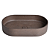 Doka Cuba de Apoio Oval Dark Red Terrazzo - DK5041DR - Imagem 1