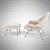Poltrona Womb + Pufe | Design Original by Eero Saarinen - Imagem 10