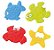 Mini tapetes para banho Bath & Fun com ventosa - Imagem 1