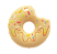 Colar Mordedor Sensorial - Rosquinha Amarela - Imagem 1