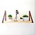 Kit 2 Prateleiras 50x15 Pinus - Alças de Couro - Imagem 2