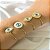 Bracelete de Olho Grego Folheado a Ouro 18 K - Imagem 2