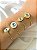 Bracelete de Olho Grego Redondo Folheado a Ouro 18 K - Imagem 2