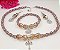 Conjunto Orixá Xango (Colar + Brinco + Pulseira) Umbanda e Candomblé - Imagem 2