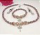 Conjunto Orixá Xango (Colar + Brinco + Pulseira) Umbanda e Candomblé - Imagem 1