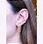 Brinco Dourado Ear Cuff Pendulo com Zircônias Multicolor - Imagem 2