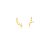 Brinco Ear Cuff Dourado Cinco Estrelas - Imagem 1