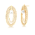 Brinco oval com pérola - Imagem 1