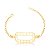 Pulseira elo com detalhe retangular - Imagem 1