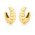 Argola max ouro amarelo - Imagem 1