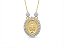 Colar Medalha Espírito Santo Radiante com Zircônias – Banhado a Ouro 18k - Imagem 2