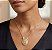 Colar Medalha Espírito Santo com Zircônias – Banhado a Ouro 18k - Imagem 2