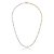 Colar Riviera Bicolor Zircônias 40cm – Metade Ródio e Metade Banhado a Ouro 18k - Imagem 1