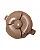 Presilha Flor Camélia Caramelo - Imagem 1