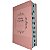 Bíblia Com Cantor Cristão Letra Gigante Índice Lateral Capa Luxo Rosa - Imagem 1