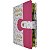 Bíblia Sagrada Letra Grande Índice Lateral Botão e Caneta Capa Branca e Pink - Imagem 1