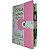 Bíblia Sagrada Letra Grande Índice Lateral Botão e Caneta Capa Rosa Verde - Imagem 1