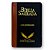 Biblia Sagrada Média Hipergigante Corrigida | Sem Harpa | Preta com Marrom - Imagem 3
