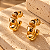Brincos argola design espiral - Imagem 2