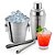 Kit Bar Inox Completo: Coqueteleira, Balde e Pegador - 3 Peças - Imagem 1