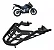 Bagageiro Honda Cb 300 Twister 2023 2024 2025 Preto suporte bau bauleto CB300F - Imagem 1