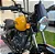 Mini Bolha Universal Aço Preta Cafe Racer Scrambler Custom meteor 350 himalayan royal enfield intruder - Imagem 2