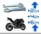 Prolongador de suspensão Kawasaki Ninja 250 300 400  Link Suspensão Traseira - Imagem 1