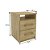Mesa de Cabeceira 33cm Compacta com 2 Gavetas e Nicho - Imagem 6