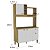 Cozinha Compacta Balcão e Armário Microondas 123cm 4 Portas - Imagem 3