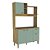 Cozinha Compacta Balcão e Armário Microondas 123cm 4 Portas - Imagem 6