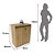 Balcão para Escritório Home Office 68cm 2 Portas com Chave - Imagem 19