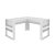Mesa Escrivaninha em L para Escritório Home Office 136cm - Imagem 5