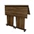 Mesa Escrivaninha Dobrável para Escritório Home Office 80cm com Rodízios - Imagem 11