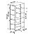 Guarda-Roupa Closet Industrial 100cm 2 Gavetas e 5 Nichos - Imagem 13