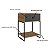 Mesa de Cabeceira Industrial 45cm em Metal com Gaveta e Nicho - Imagem 3