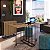 Mesa de Escritório Dobrável Home Office 142cm Preto e Mel - Imagem 1