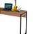 Mesa Escrivaninha para Escritório Home Office 120cm Amêndoa e Preto - Imagem 7