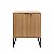 Balcão Escritório Home Office 60cm 2 Portas com Chave Amêndoa e Preto - Imagem 2
