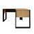 Mesa de Canto para Escritório Home Office 136cm Amêndoa e Preto - Imagem 6