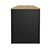 Mesa Escrivaninha para Escritório 160cm 2 Prateleiras Amêndoa e Preto - Imagem 7