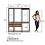 Guarda-Roupa Closet Modulado 160cm com 3 Torres e 4 Gavetas - Imagem 5