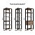 Guarda-Roupa Closet Modulado 160cm com 3 Torres e 2 Gavetas - Imagem 4