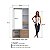 Guarda-Roupa Closet Moderno Grande 100cm 1 Porta e 1 Gaveta - Imagem 10