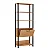 Estante Livreiro Industrial 73cm 5 Prateleiras 1 Porta MDF Freijó/Preto - Imagem 3
