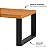Mesa de Centro Industrial 67cm em MDF Freijó e Preto Fosco - Imagem 3