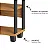 Estante Livreiro Industrial 90cm 4 Prateleiras em MDF Freijó e Preto Fosco - Imagem 3
