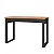 Mesa para Escritório Industrial 118cm com Gaveta Freijó e Preto - Imagem 3