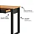 Mesa para Escritório Industrial 118cm com Gaveta Freijó e Preto - Imagem 5