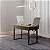 Mesa para Escritório Industrial 118cm com Gaveta Freijó e Preto - Imagem 1